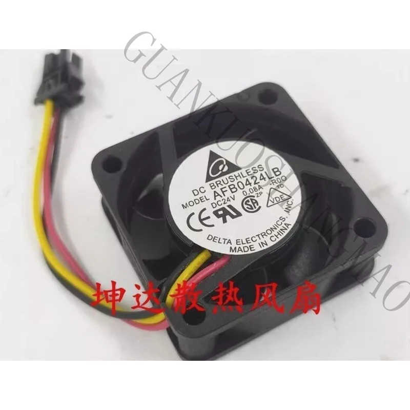 HJY 1 piece Delta AFB0424LB-R00 24V 0.08A 4cm 3pin cooling fan