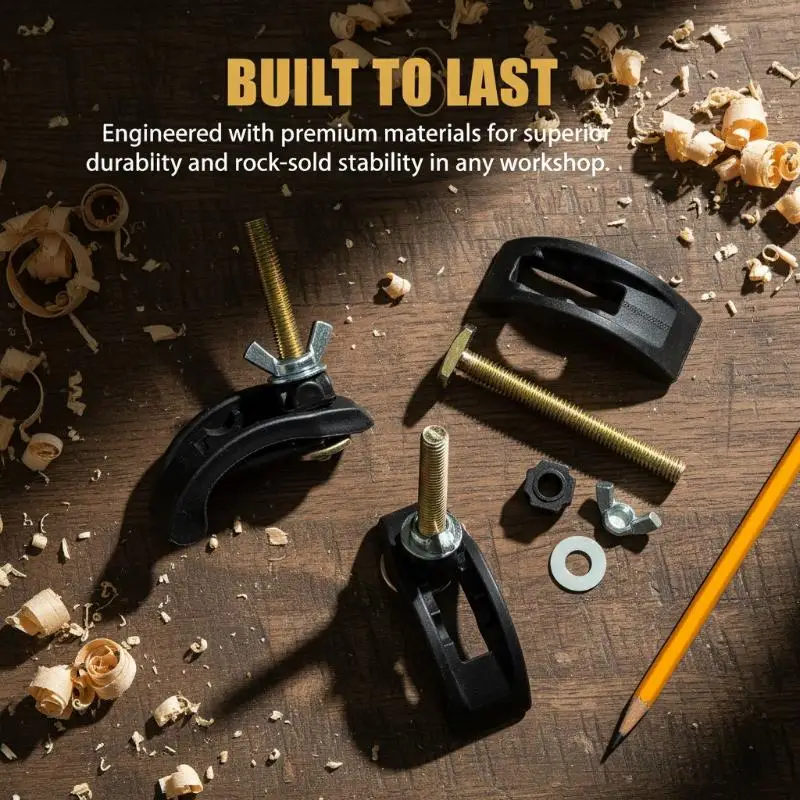 CNC Engraving Milling Clamp Set 2PCS 4PCS 6PCS Arcuate Press Plate Heavy Duty Stable Fixation For Router Wood Metal Table