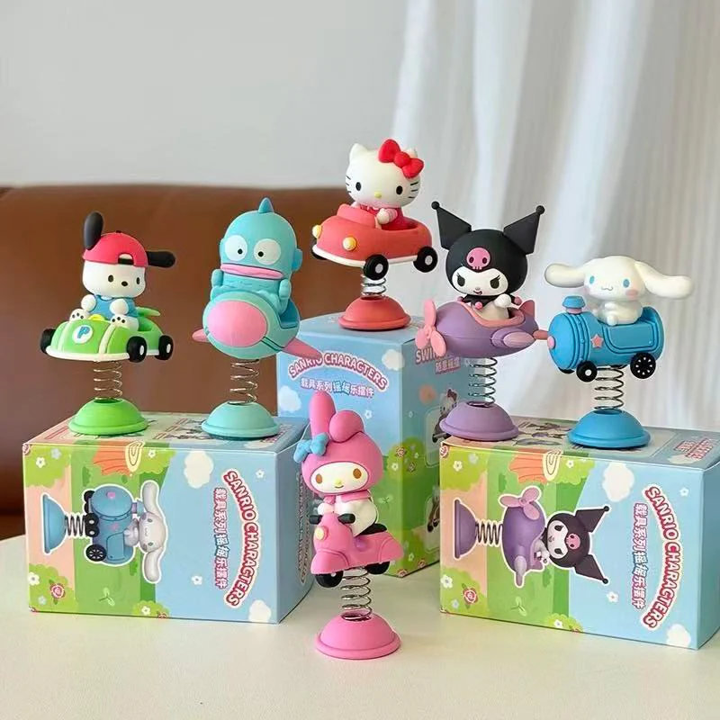 Figura de Acción Auténtica de Sanrio, Hello Kitty, My Melody, Kuromi, Cinnamoroll, Muñeco Hecho a Mano, Adorno, Juguete Infantil, Regalo