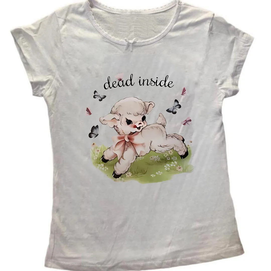 

Summer women's aesthetic printed cut top casual headband style y2k vest emo girl garbage clothing 2000 era