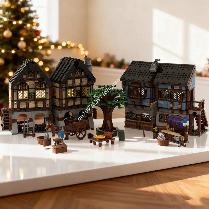 2113pcs MOC Remake Castleed Model Building blocks Architecture Assemble DIY Christmas gifts Education Brick Kids toy Birthday