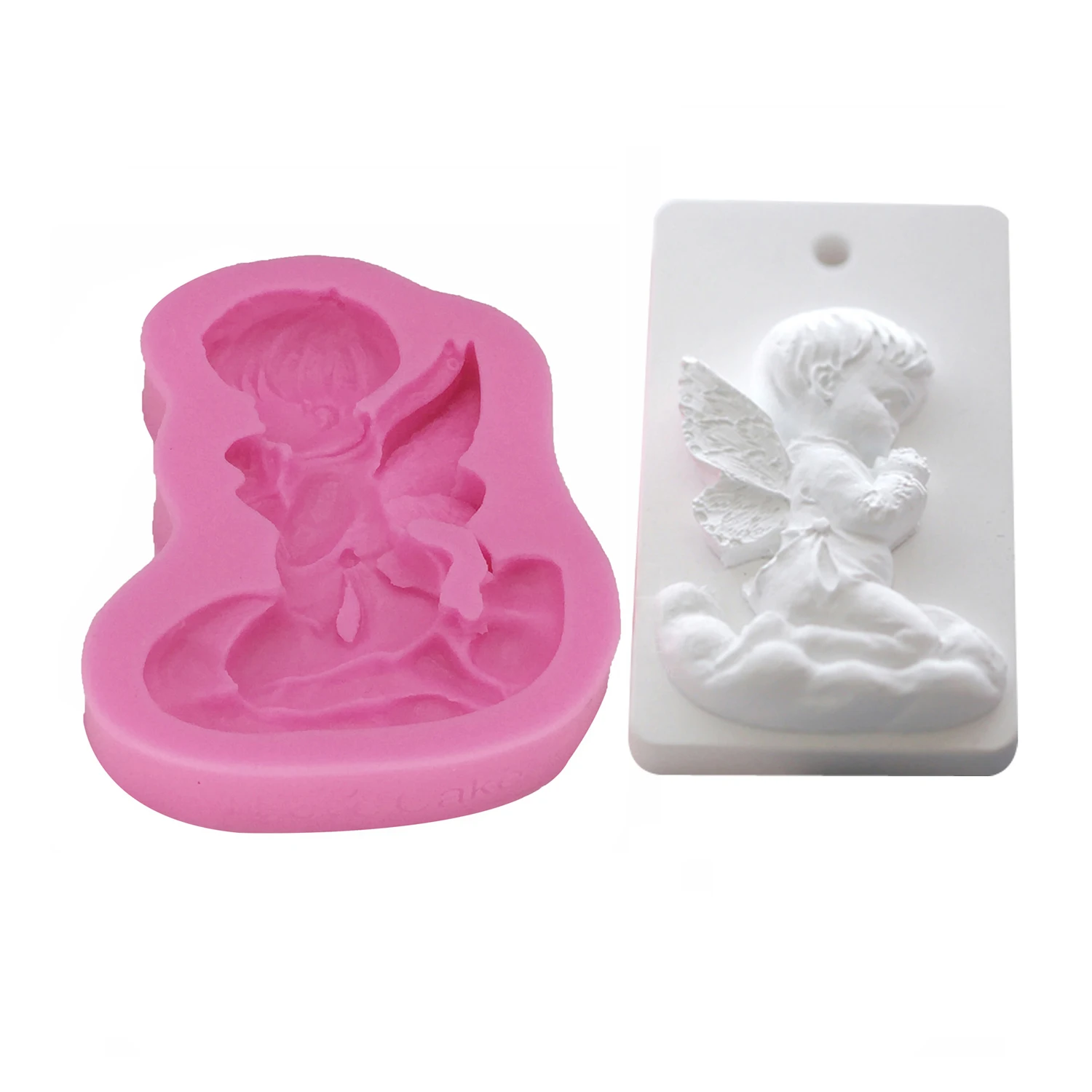 Angel Boy DIY Dessert Silicone Mold for Gummy Chocolate Cake Jelly Ice Cookie Polymer Clay Baking Supplies