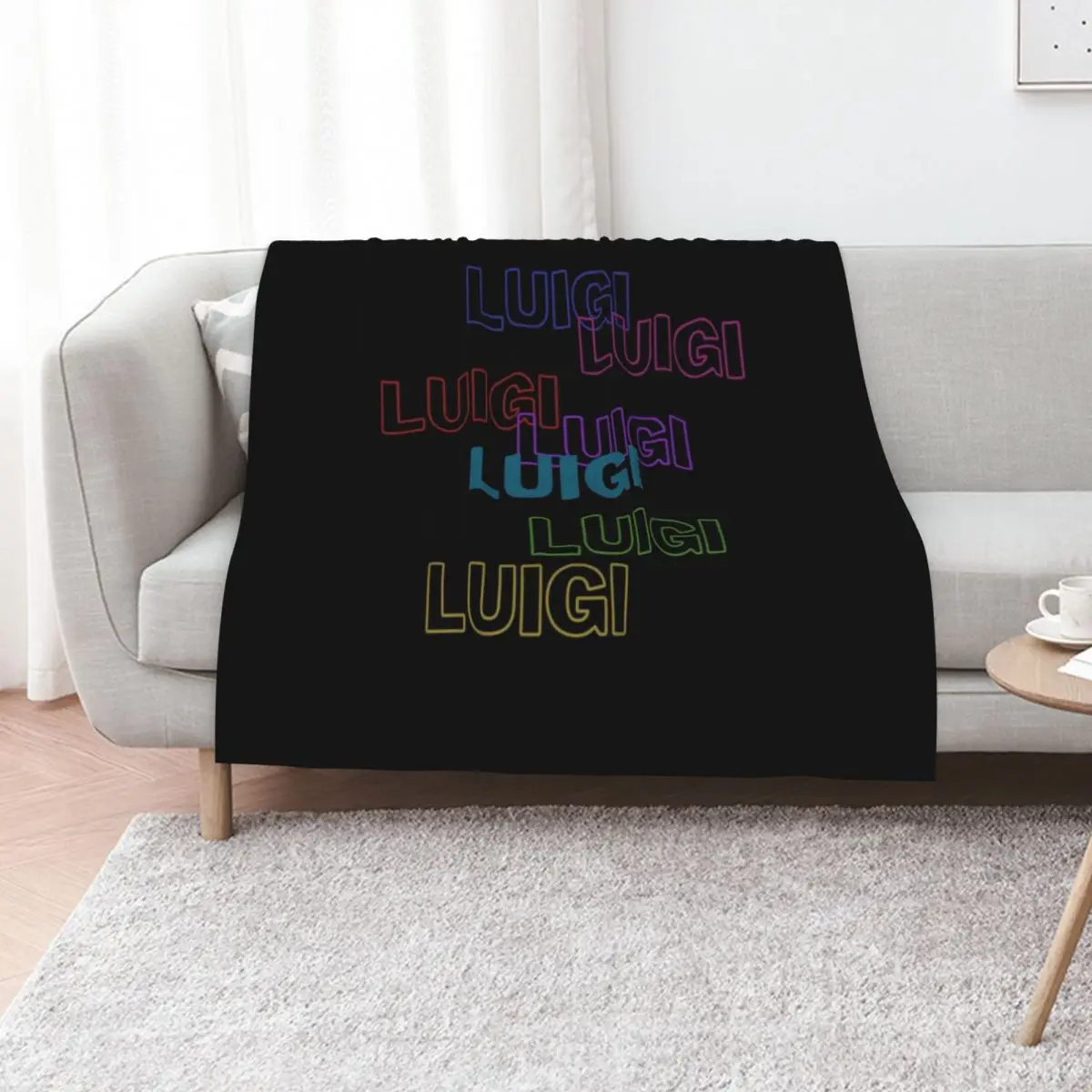 Luigi multiple colorful scattered layer Throw Blanket Soft Bed Decorative Sofas Soft Big Stuffeds Blankets