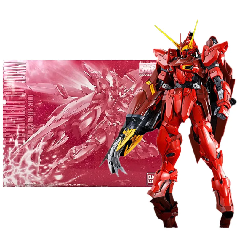 Bandai Gundam Model Kit Anime Figure PB Limited MG 1/100 Divine Testament Genuine Gunpla Action Toy Figure Toys for Children