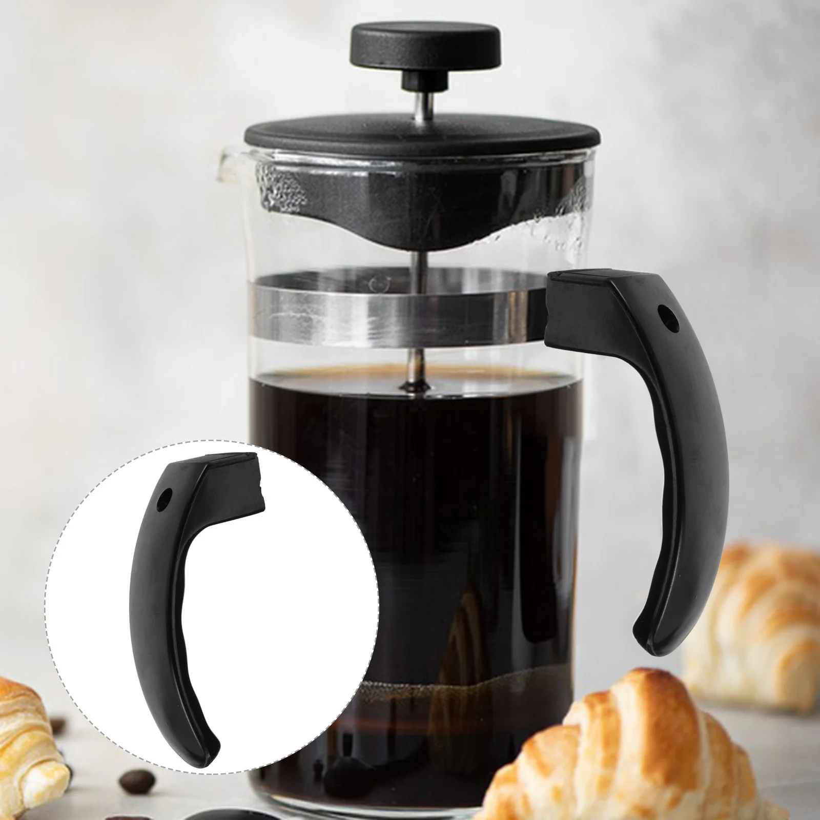 

4Pcs Anti Scald Kettle Handle Bakelite Replacement Pot Handle Comfortable Remove Teapot Coffee Pot Parts