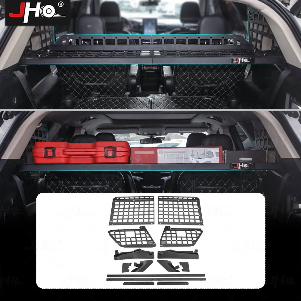 

JHO Trunk Modular Storage Molle Panel Shelf System Interior Luggage Rack Ford Explorer 2020 2021 2022 2023 Car Accessories
