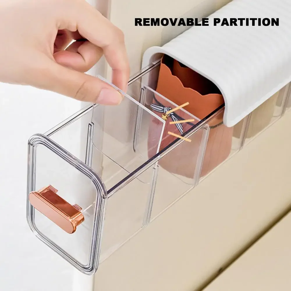 Wall Hanging Transparent Underwear Panties Storage Box Socks Storage Box Closet Organizer Bedroom Storage Organizer