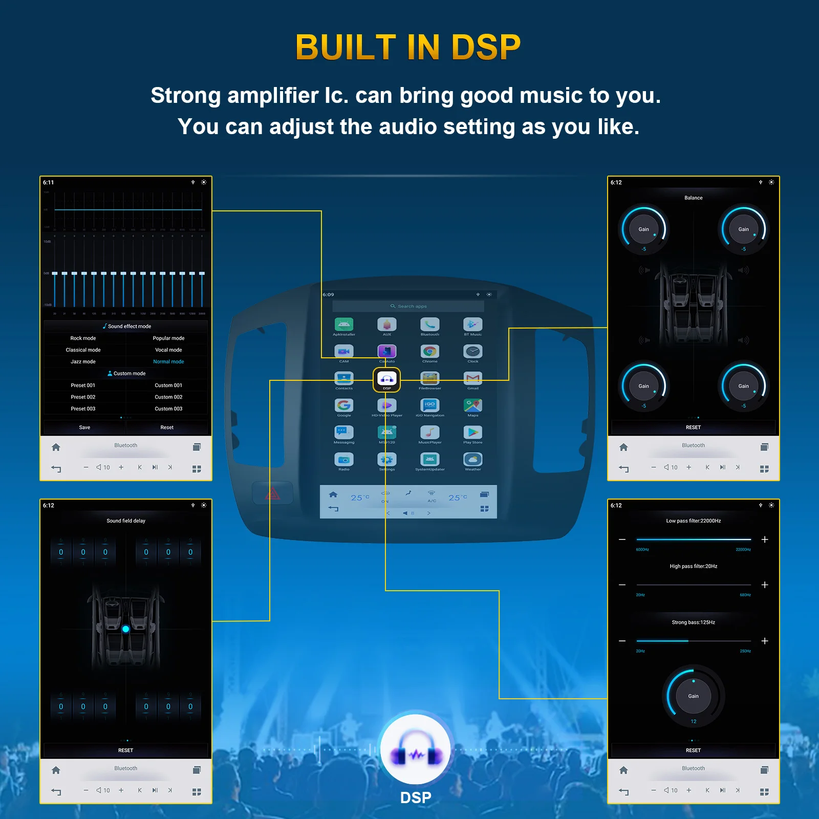 2Din Radio samochodowe bezprzewodowy Carplay Android Auto nawigacja GPS MP5 odtwarzacz szklany ekran wi-fi FM BT samochodowe Stereo