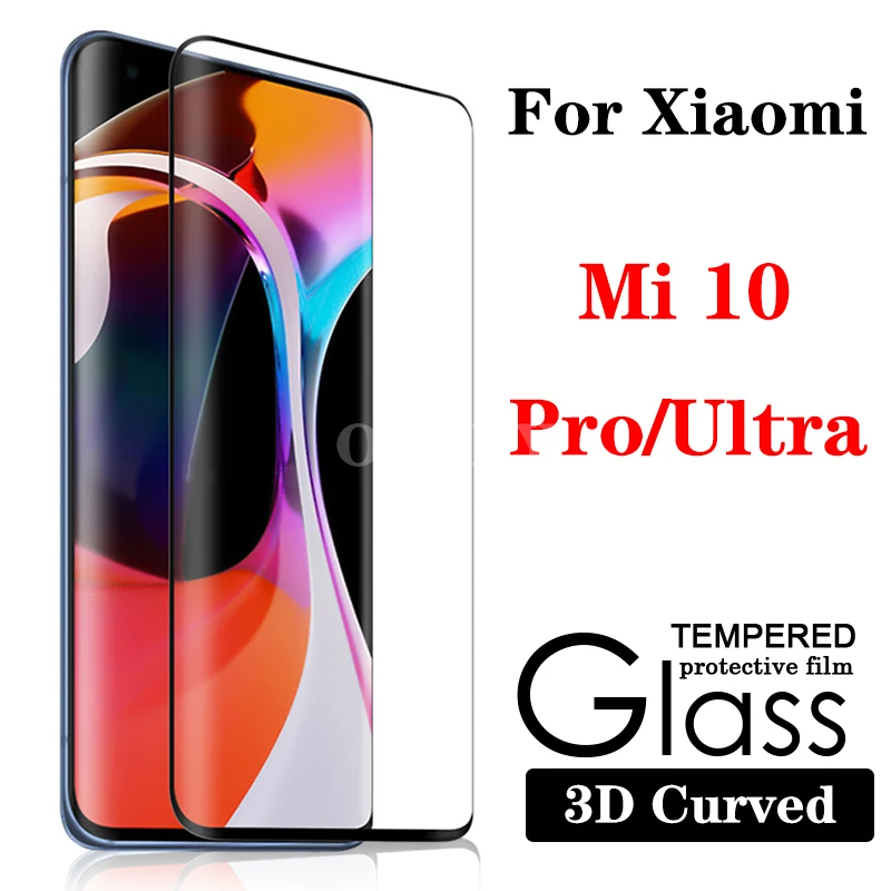 3D изогнутое закаленное защитное стекло для Xiaomi Mi 10 Pro mi10 pro mi10pro Защита экрана для Xiaomi10 10Ultra mi10U стеклянная пленка