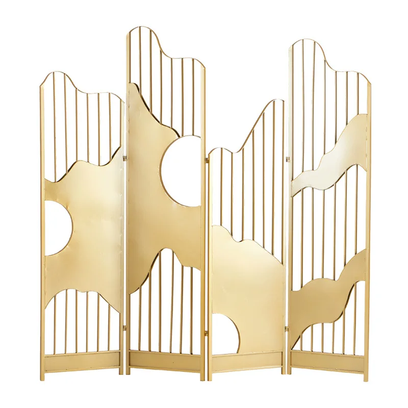 

Screen European-style entrance partition, living room clothing store folding mobile folding screen