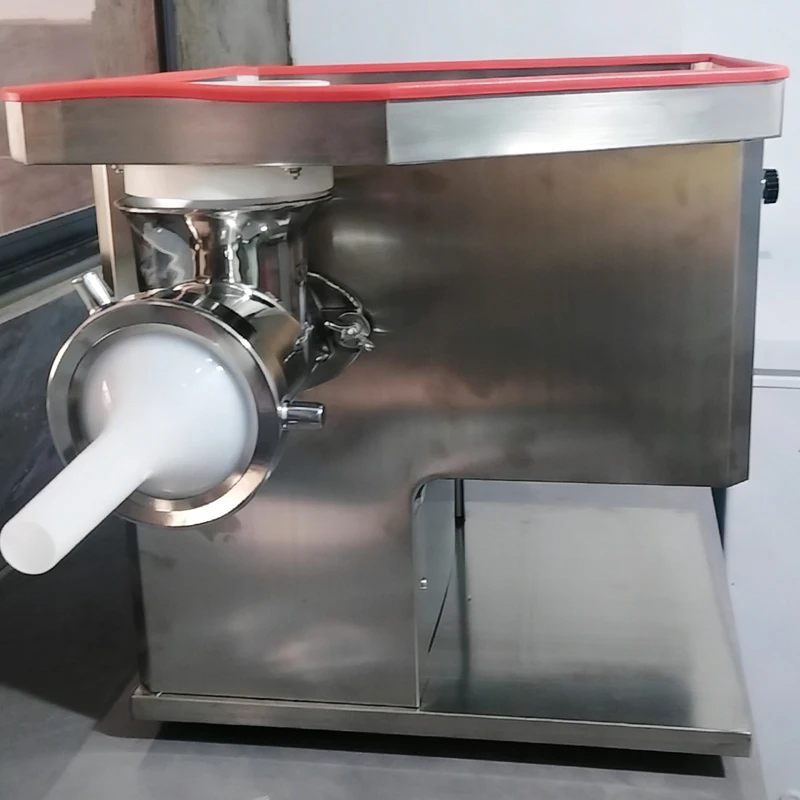 Commercial Desktop Fully Automatic Meat Cutter Stainless Steel Electric Meat Grinder for Business Use