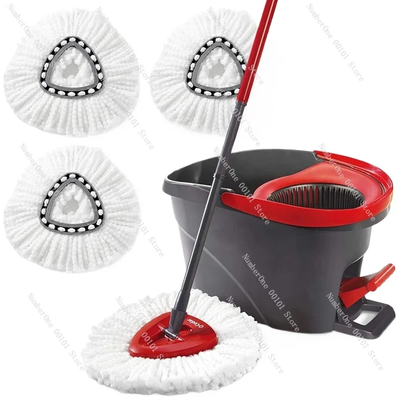 Wholesale Floor Cleaning Mop Microfiber Spin Mop and Bucket Set with 3 Extra Refills for Vileda O-Cedar EasyWring