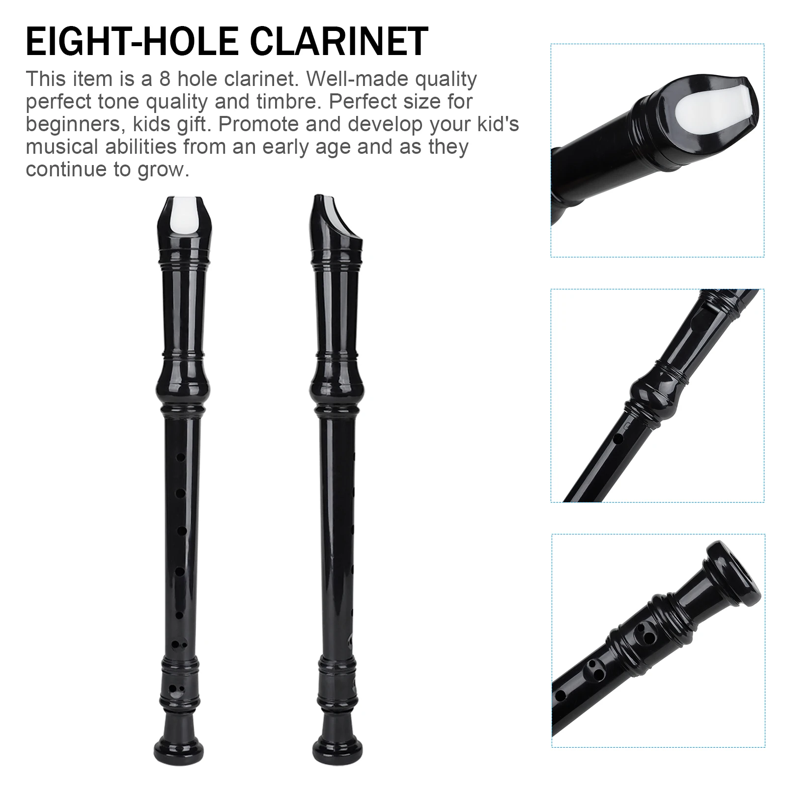 

Eight-hole Clarinet Mini Soprano Recorder for Kids Musical Instruments Toy Flute Small Children