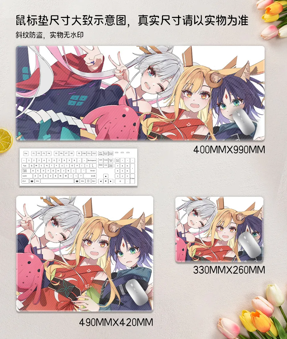 

Cosmic Princess Kaguya! Mouse Pad Anime Girl Desk Mat HD Print 400x990x4mm 2D Gaming Non-Slip Computer Desk Custom Mouse Pad