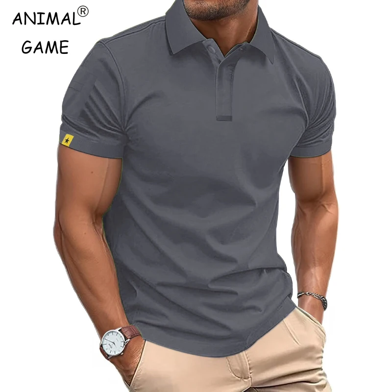 Summer Polo Shirt Men's Short Sleeve Sport T Shirt Casual Business Lightweight…