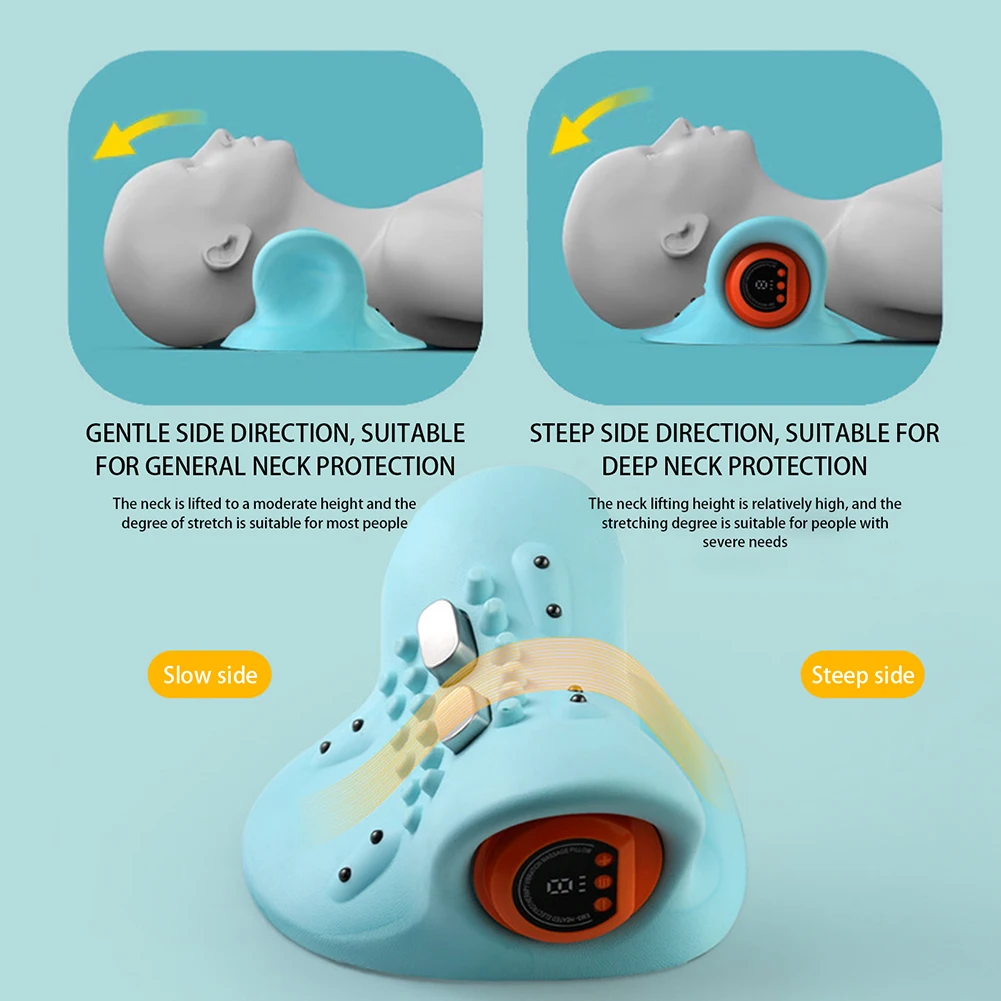 مدلك عنق الرحم لإصلاح عنق الرحم للبالغين وسادة تدليك محمولة للرقبة والرأس #6