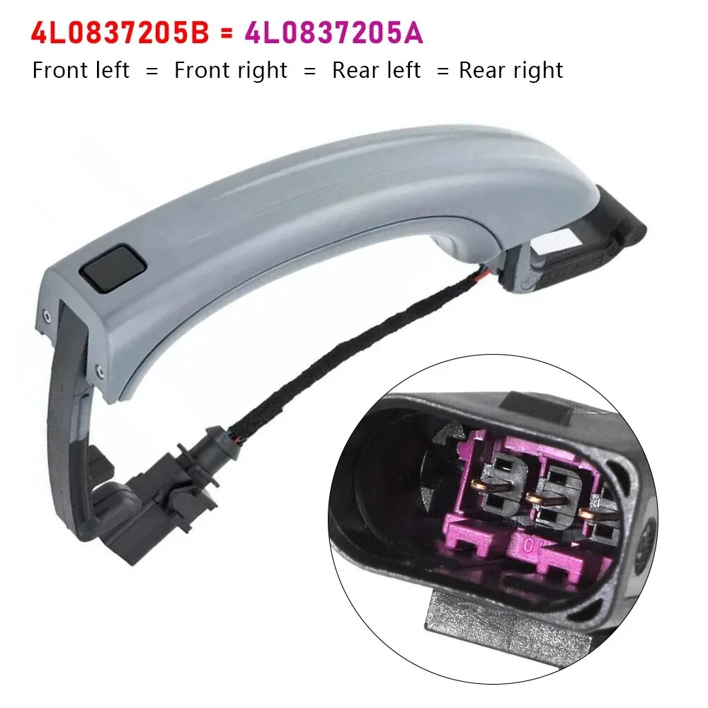 مقبض باب خارجي مريح للسيارة بدون مفتاح لأودي Q7 2007-2015 4L0837205B 4L0837207A