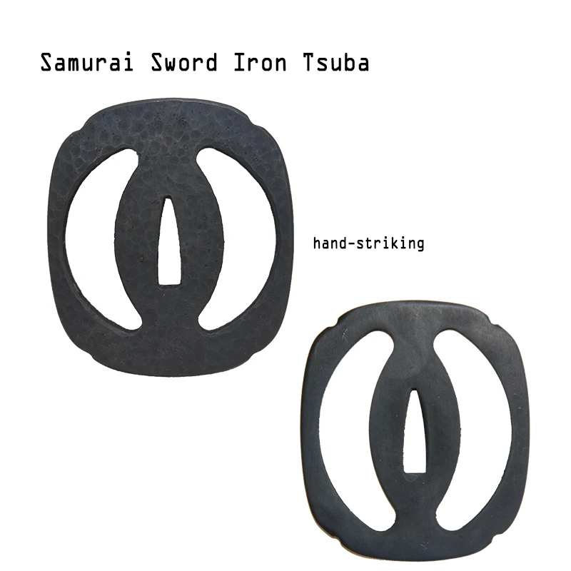 Espada japonesa Tsuba Iron, gaurd con mango samurái Katana, accesorios de montaje, artesanía de metal, tema Musashi