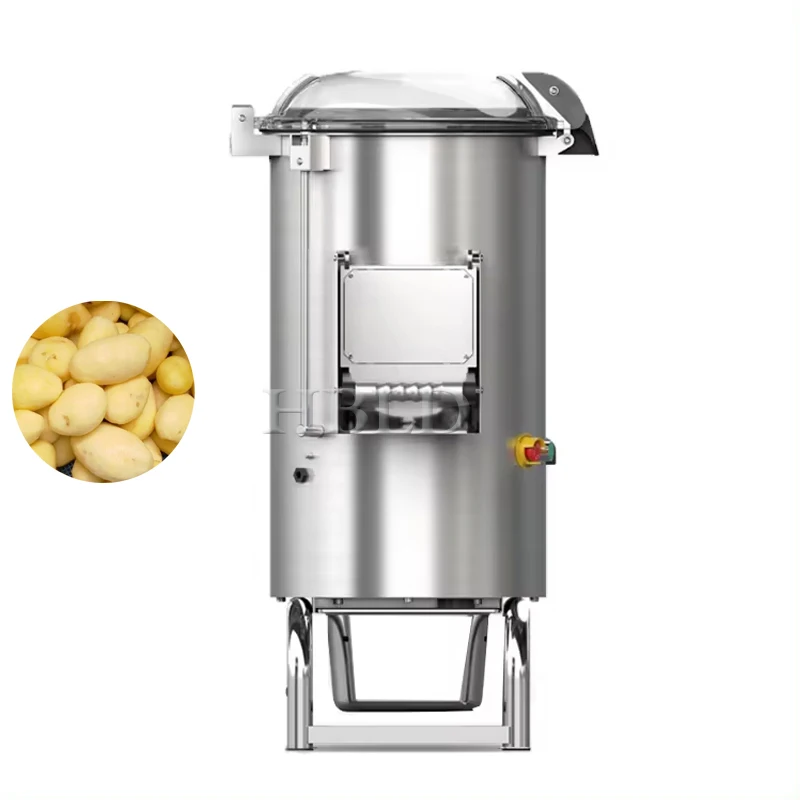 Industrial Grade High-Power Electric Potato Peeler/Commercial Fully Automatic Taro Cleaning And Peeling Machine