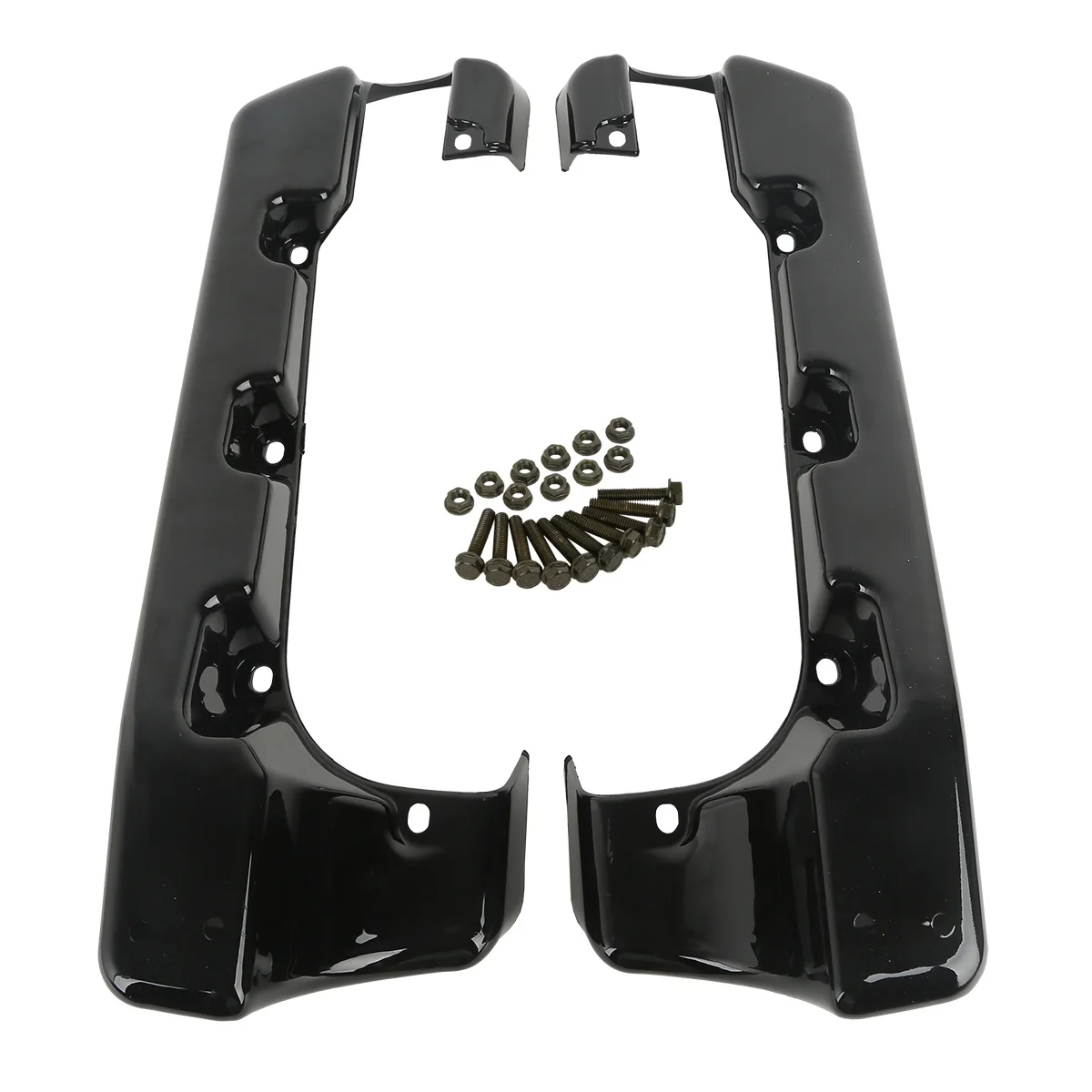 

For Harley Touring Street Electra Glide Road King Road Glide 1994-2013 / 2014-2024 Motorcycle 4"Stretched Saddle Bag Extensions