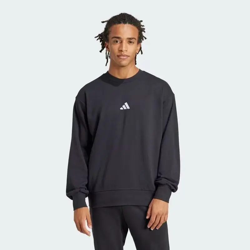 Adidas Essentials Feelcozy Sportperformance Fashionable and Versatile Round-Neck Pullover Long-Sleeved Sweatshirt Je3837