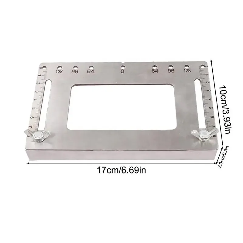 Wood Drilling Dowelling Guide Stainless Steel Professional Adjustable Hole Punch Locator Portable Woodworking Accessories
