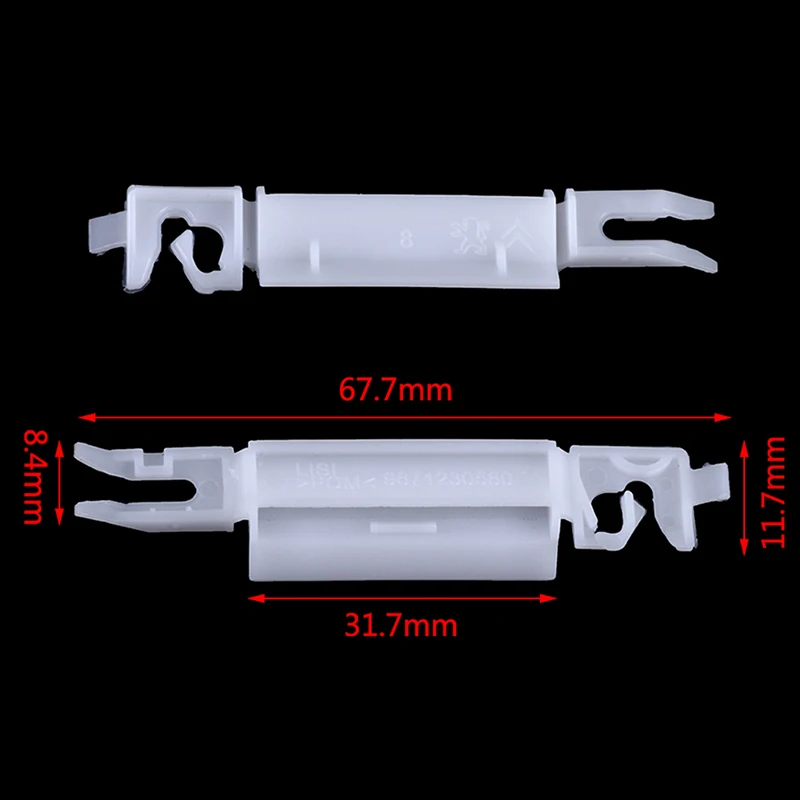 Tira de ajuste de parabrisas delantero, Clips de abrazadera fija para coche, para Peugeot, 12 piezas