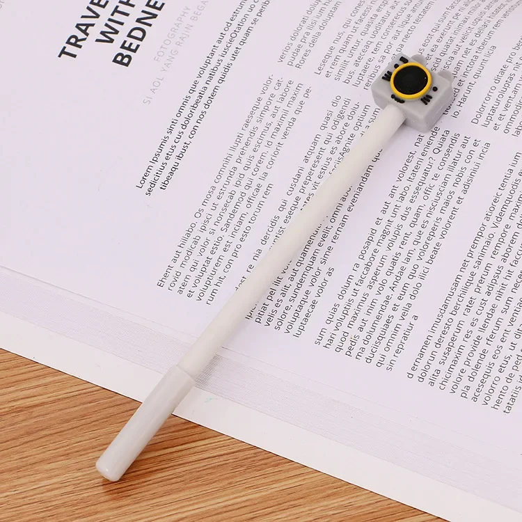 50PCS Cartoon Camera Modeling Rollerball Pen Creative Student Stationery Cute Fountain Pen Black Office Signature Pen