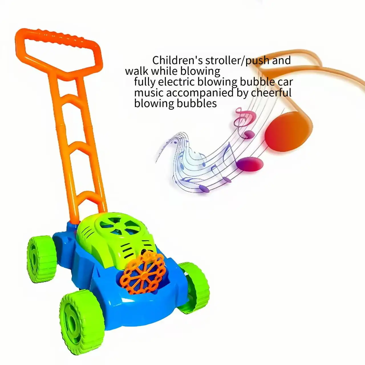 Spielzeug-Luftblasenmaschine für Kinder, Lauflernhilfe, Trolley für Jungen und Mädchen, interaktives neues vollautomatisches Laufspielzeug für den Außenbereich