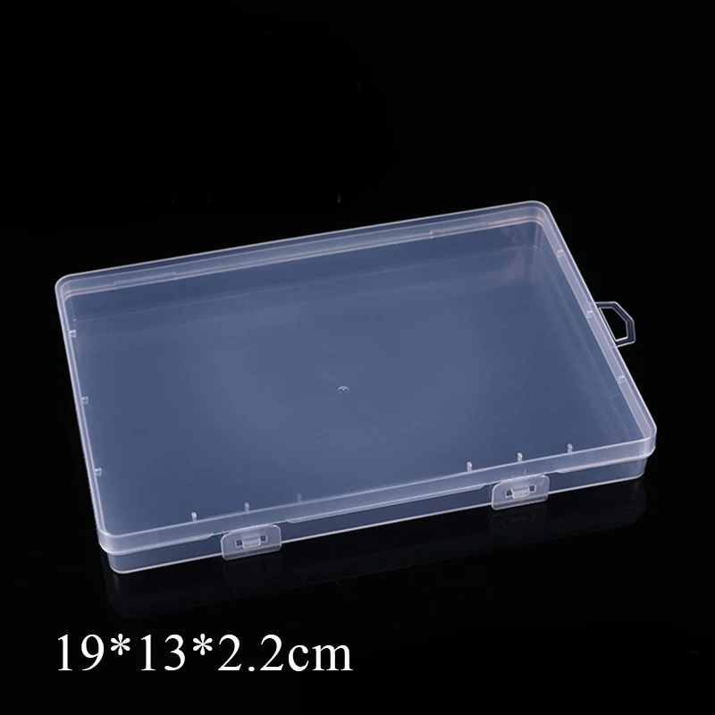 Plastic Box Transparent Jewelry Organizer Sample Box Small Tool Storage Box Nail Enhancement Tool Box Mobile Phone Repair Case