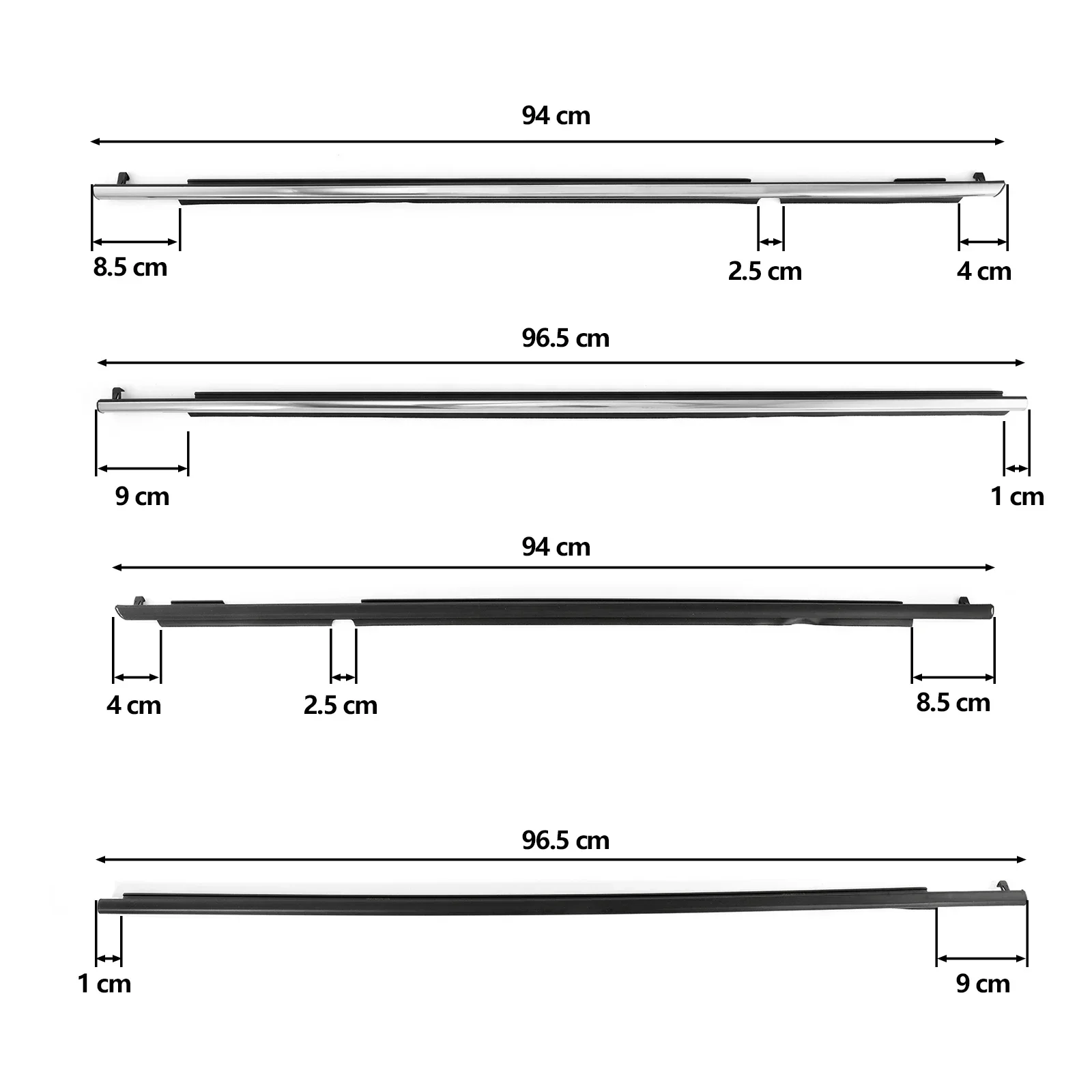 Car Window Rubber Sealant Strip Side Door Window Seal Strip Weatherstrip Rainproof Weather Strip For Toyota 4runner 2010-2021