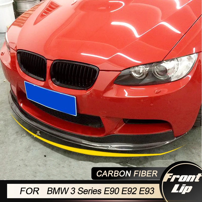 Front Bumper Lip Spoiler For BMW 3 Series E90 E92 E93 M3 2005-2011 Auto Car Styling Front Lip Chin Protector Guard Carbon Fiber