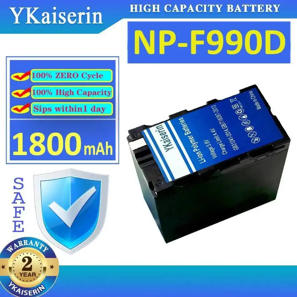 

NP-F990D High-Efficiency 1800Mah Camera Battery
