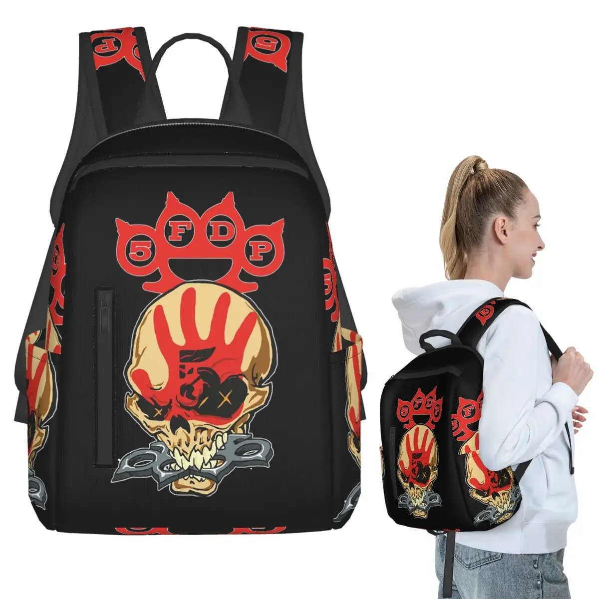 

FFFF Essential Backpack Student BookBag Children School Bag Computer Shoulder Bags Men Women