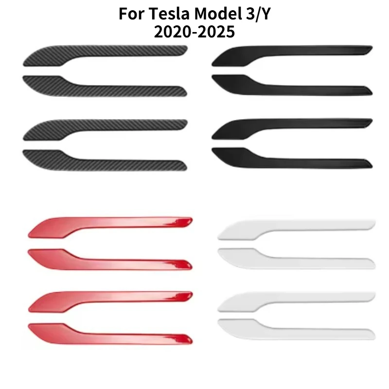 

For Tesla Model 3/Y 2020-2025 ABS Anti Scratch Resistant Dustproof Door Handle Stickers Car protection Decoration Accessories