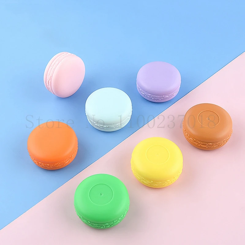 30Pcs/Lot Colourful PP Plastic Cream Jar  Macaron Packing Cans Lip Eye Membrane Small Sample Lotion Bottle