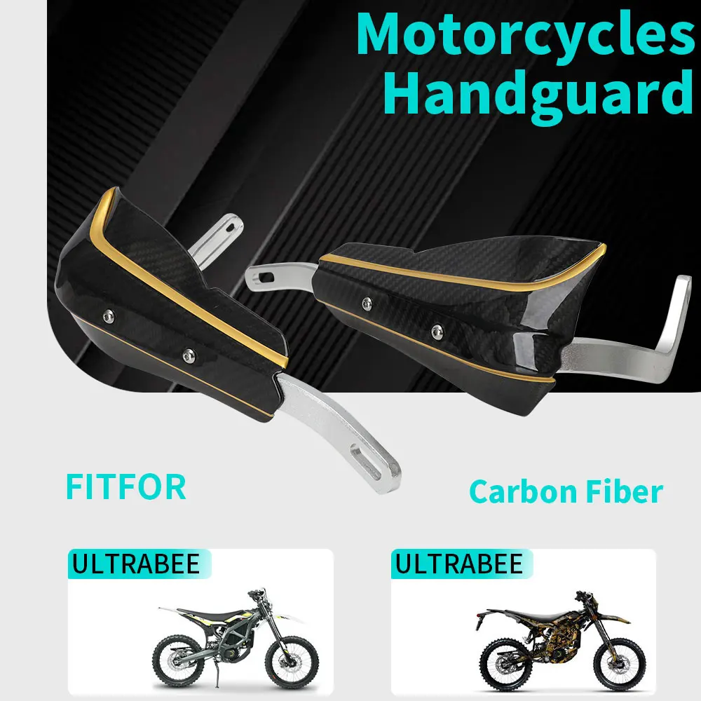 

Funparts Motorcycles Handguard Handlebar Cover Carbon Fiber Protection For Surron Ultra Bee Electric Bike E-bike Accessories