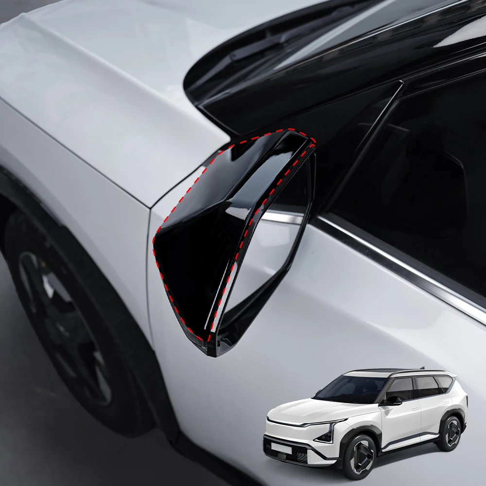 

For Kia EV5 2024 2025 Car Tuning Carbon Fiber Car Rearview Mirror Decoration Cover Trim Exterior Accessories