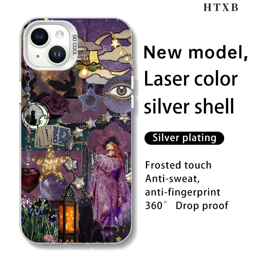 حافظة هاتف أرجوانية Witch Realm Puzzle لهاتف iPhone 17 إلى 11 Pro Max Plus #4