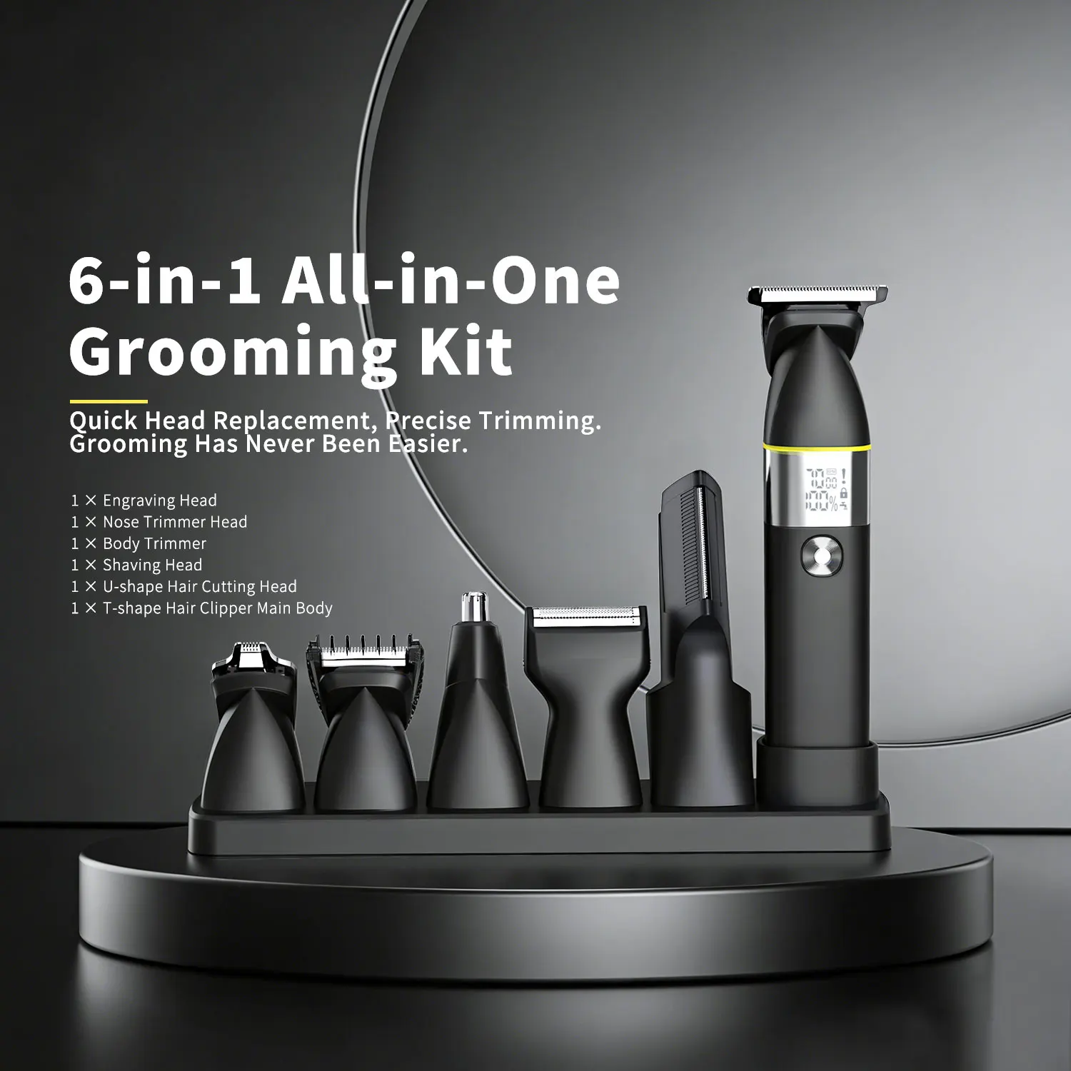 Manscape Body Hair Trimmer Waterproof Men Groin Trimmer Electric Razor Ball Shaver for Chest Pubic Leg Arm Underarm Nose Back