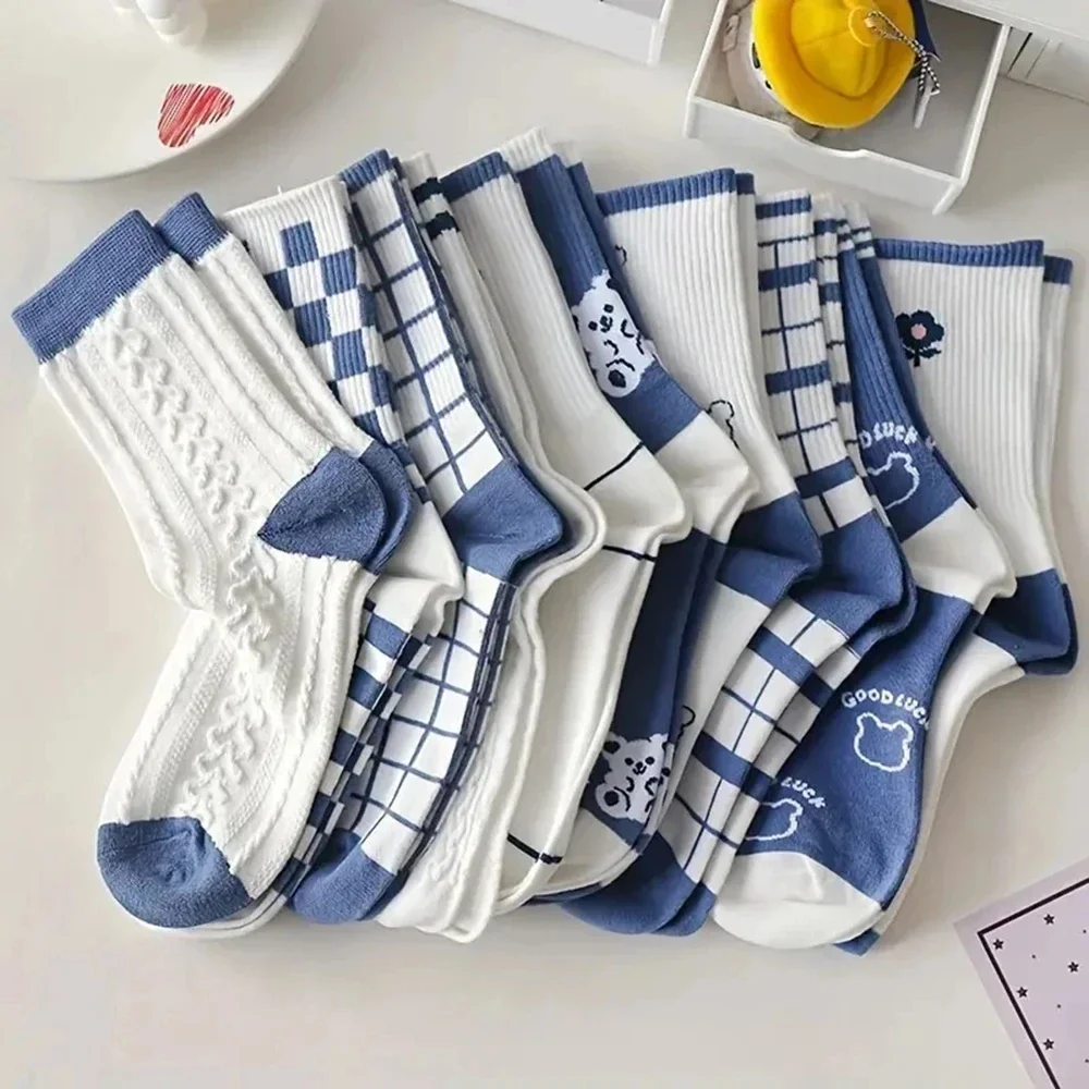 10 Pairs Women’s Mid Length Socks Fashion High-quality Breathable Socks Japanese Cute Rabbit Embroidery Casual Sweet Girl Socks 6 10 Pairs Women's Mid Length Socks Fashion High-quality Breathable Socks Japanese Cute Rabbit Embroidery Casual Sweet Girl Socks 6