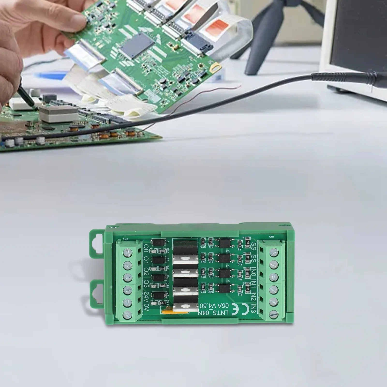 For Control Systems 4 Channel Increase Board High Power Control Board Circuit Board 39*89*50mm Size Flame-retardant Enclosure
