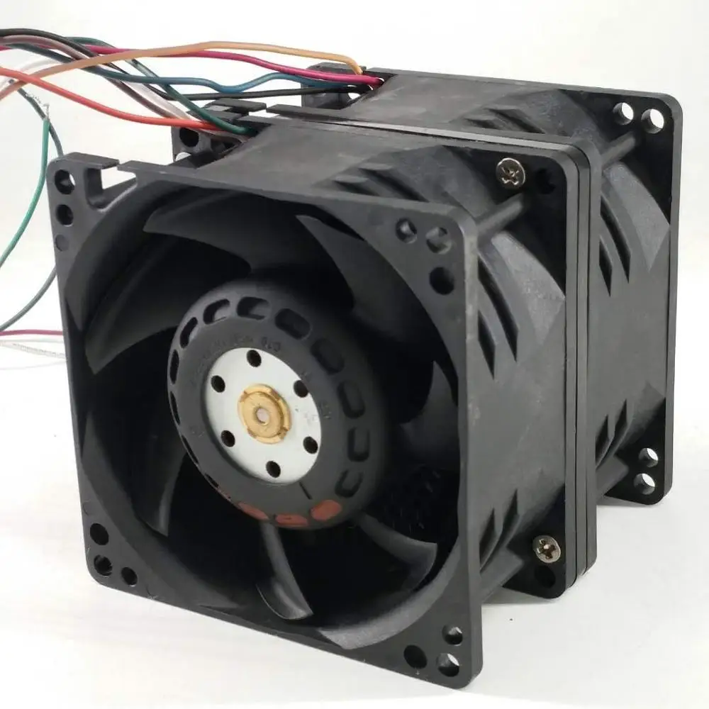 

Supercharging Fan For AVC DFPH0880B8S 8080 8cm DC 48V 3.96a Dual Motor Server Car Booster High Speed Fan