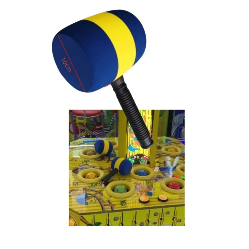 

Coin Games Arcade Accessories Mole Hit Game Accessories Arcade Hitting Game Sponge Hammer Toy Hammer