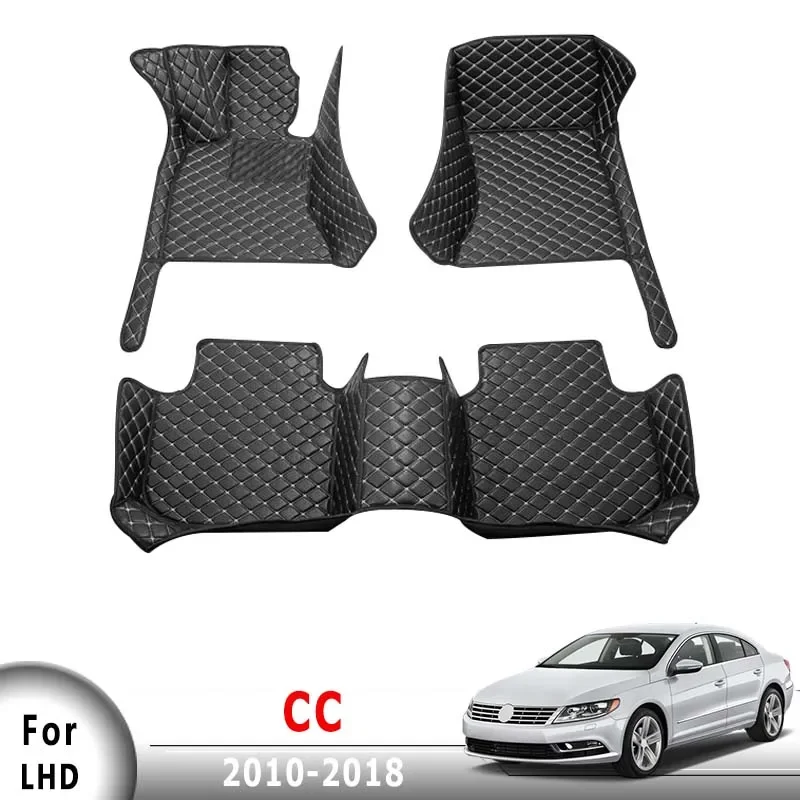 

Автомобильные коврики для Volkswagen vw CC 2010 2011 2012 2013 2014 2016 2015 2017 2018, коврики, накладки, водонепроницаемые аксессуары для интерьера