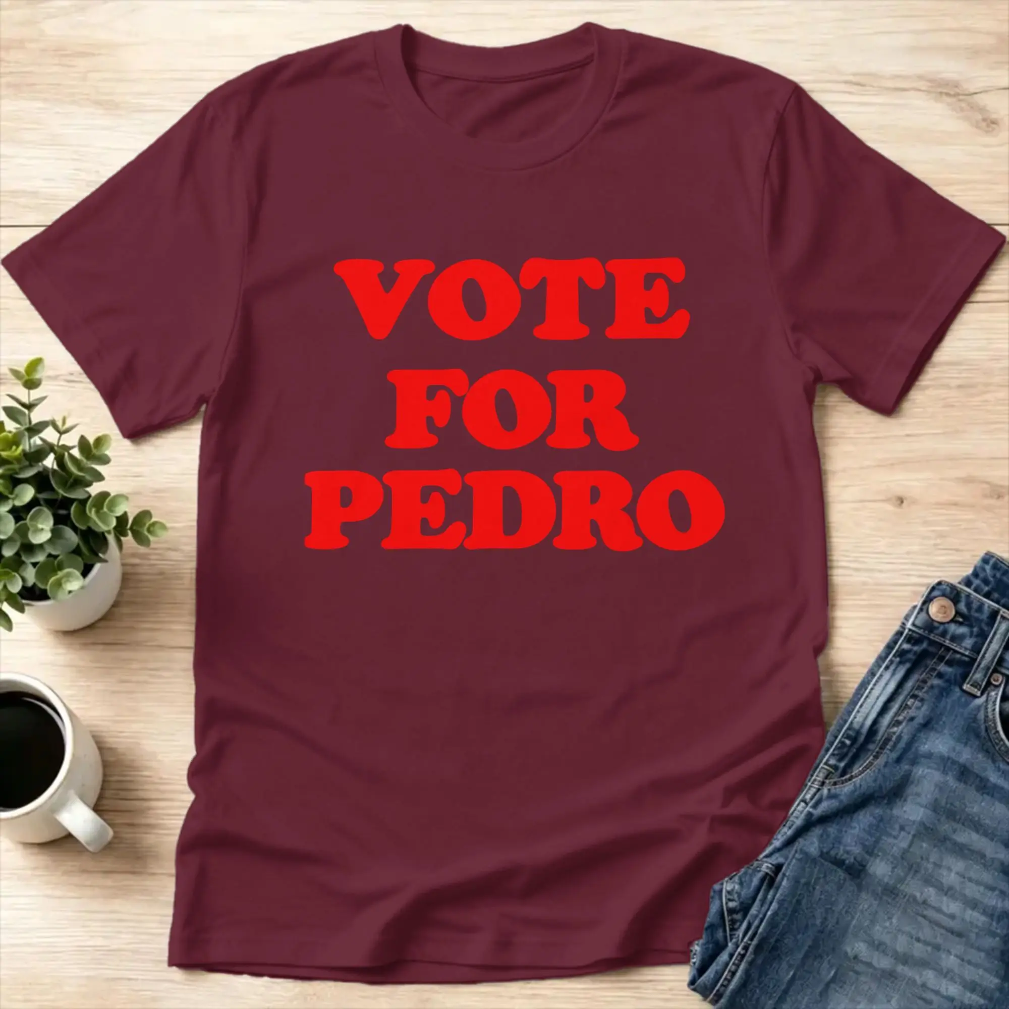 Napoleon Dynamite Vote for Pedro Ringer T-Shirt Movie Graphic Quick Dry Breathable Top for Men Women