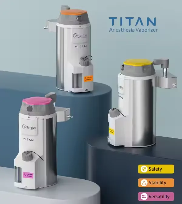 Titan1 anes thesia Machine Original Vaporizer Titan 1 Cheap Price Professional Vaporizer Isoflurane Halothane Sevoflurane