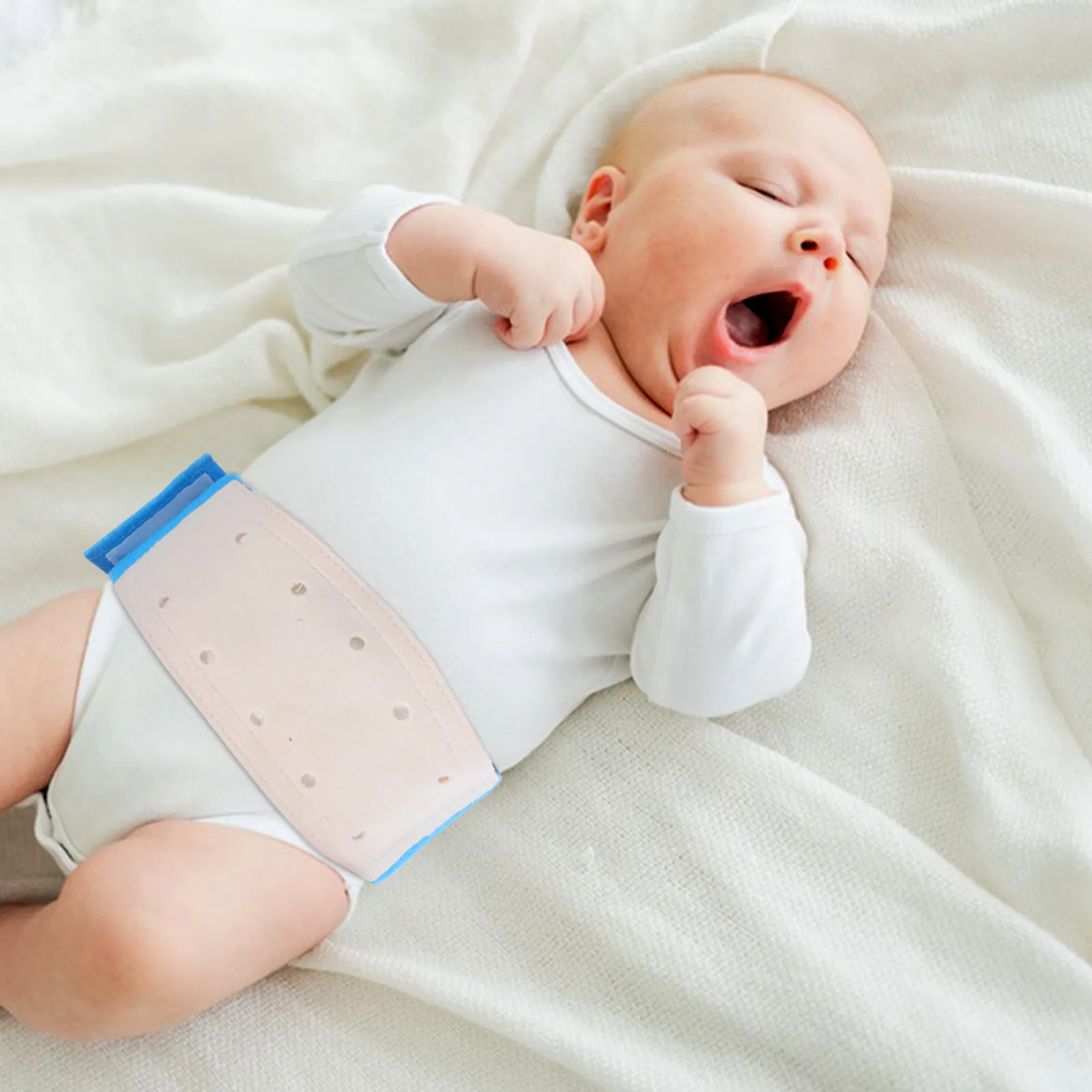 Hernia Belt Adjustable Belly Button Band Soft Breathable Navel Protection Wrap Umbilical Care Patch