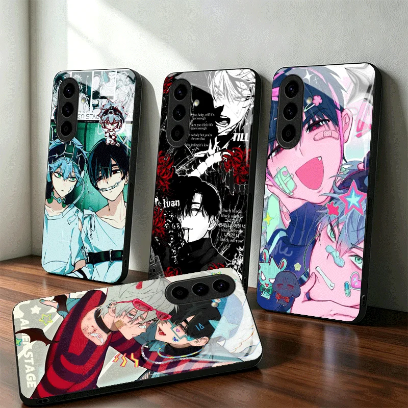 Korean Alien Stage Ivan Till Glass Phone Case for Samsung A17 A16 A15 A14 A13 A57 A56 A55 A54 A53 A37 A36 A35 A34 A33 A27 A26 A2