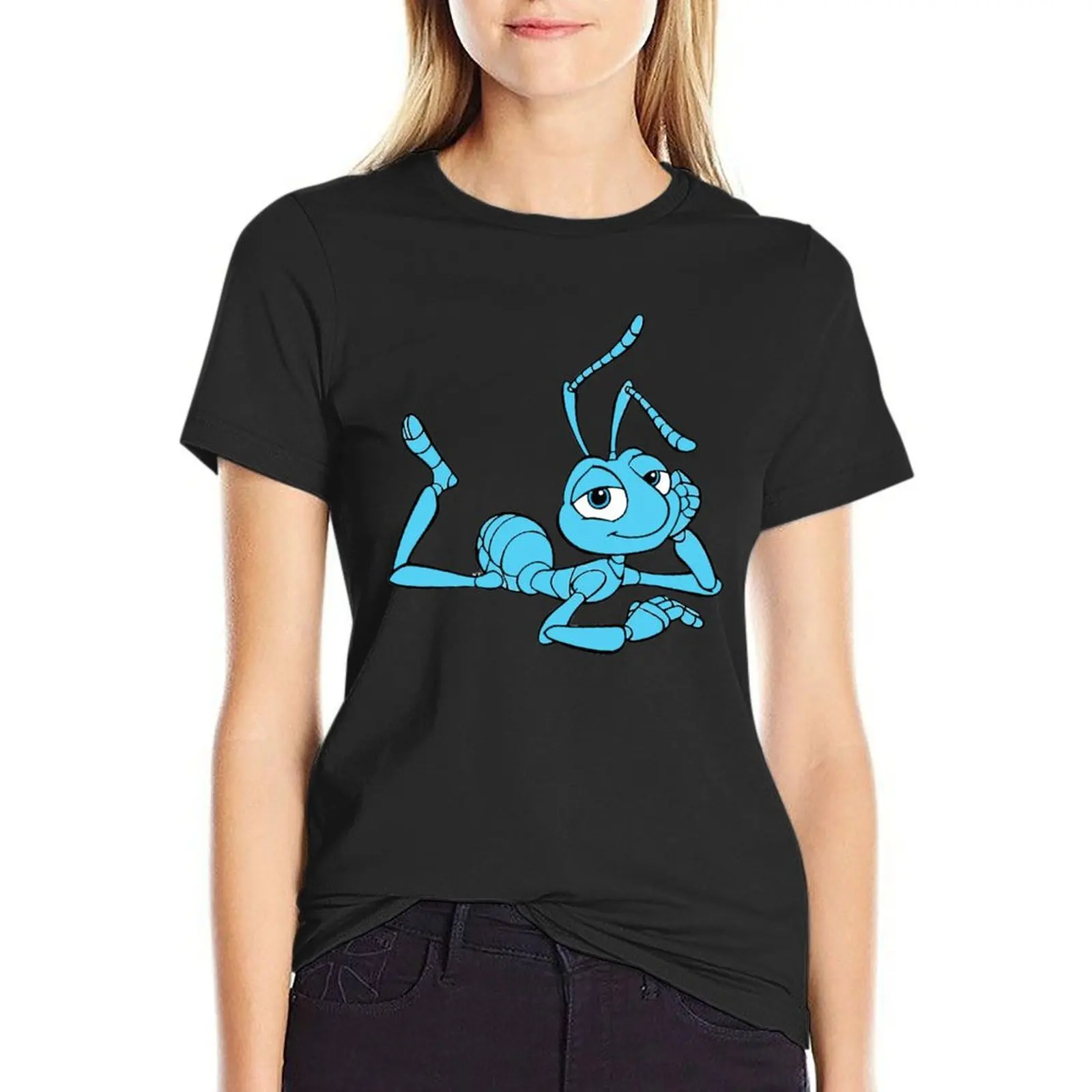 

flik cartoon classic T-Shirt sweat customs design your own tees plus size t shirts for Women loose fit